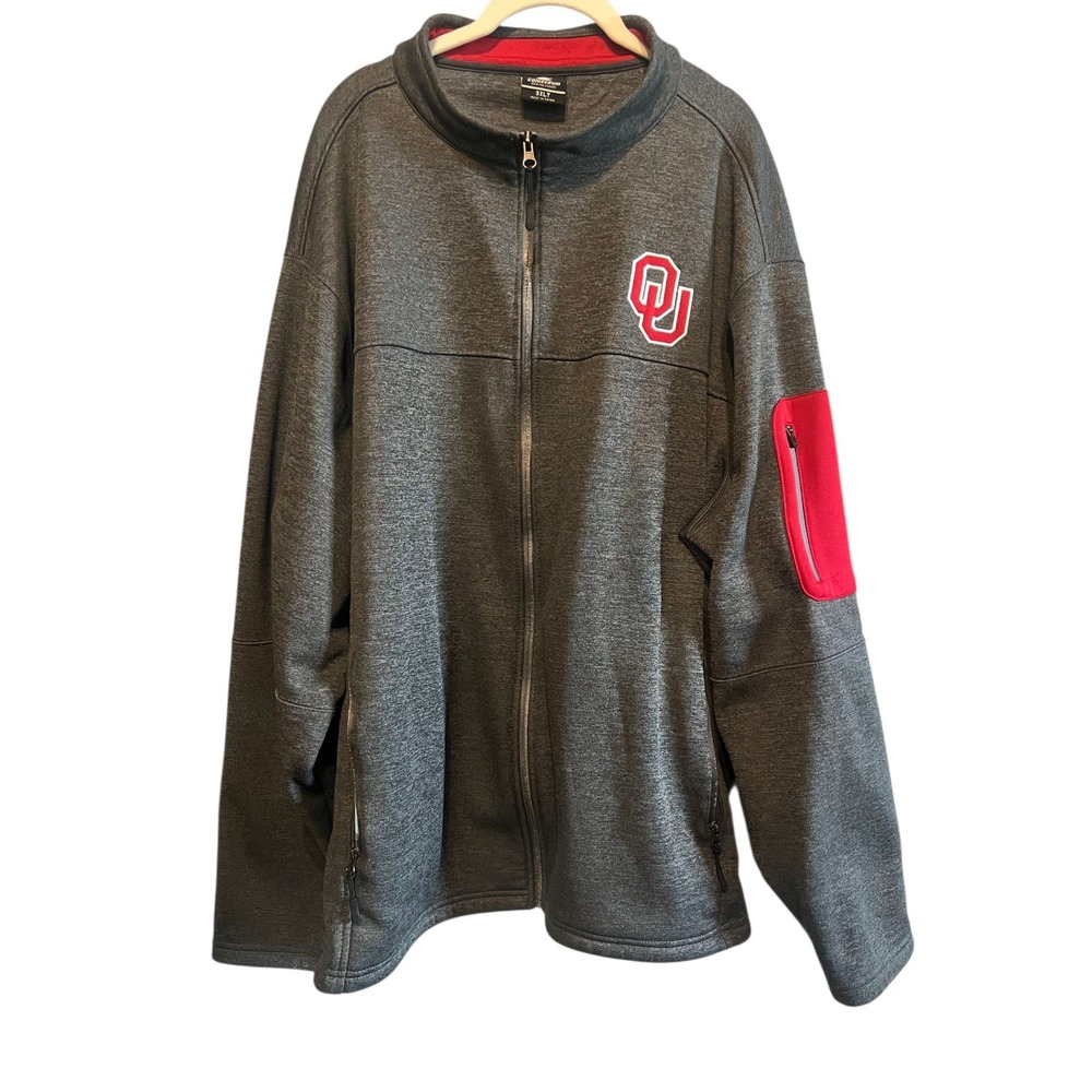 OU Colosseum Full Zip Jacket Oklahoma Sooners Men's 3XLT